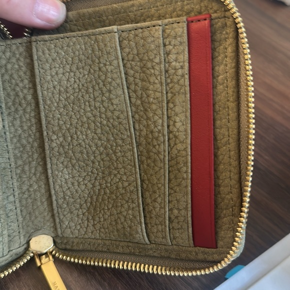 Hammitt 5 North Wallet- plume moss nuback with gold studs - Picture 5 of 9